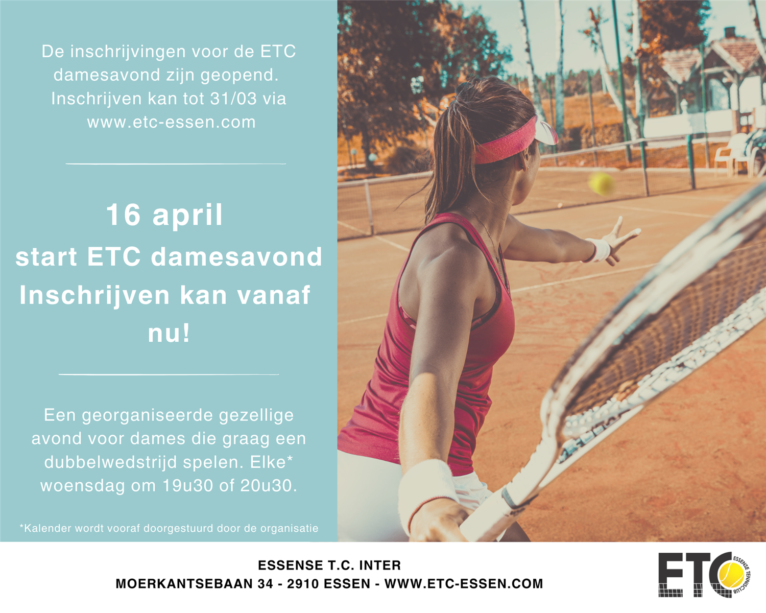 Inschrijven damesavond 2025